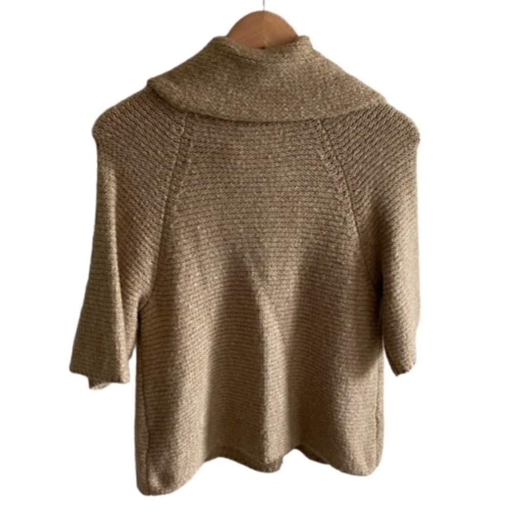 Jana Button Front Cowl Neck Sweater Small - Picture 3 of 4